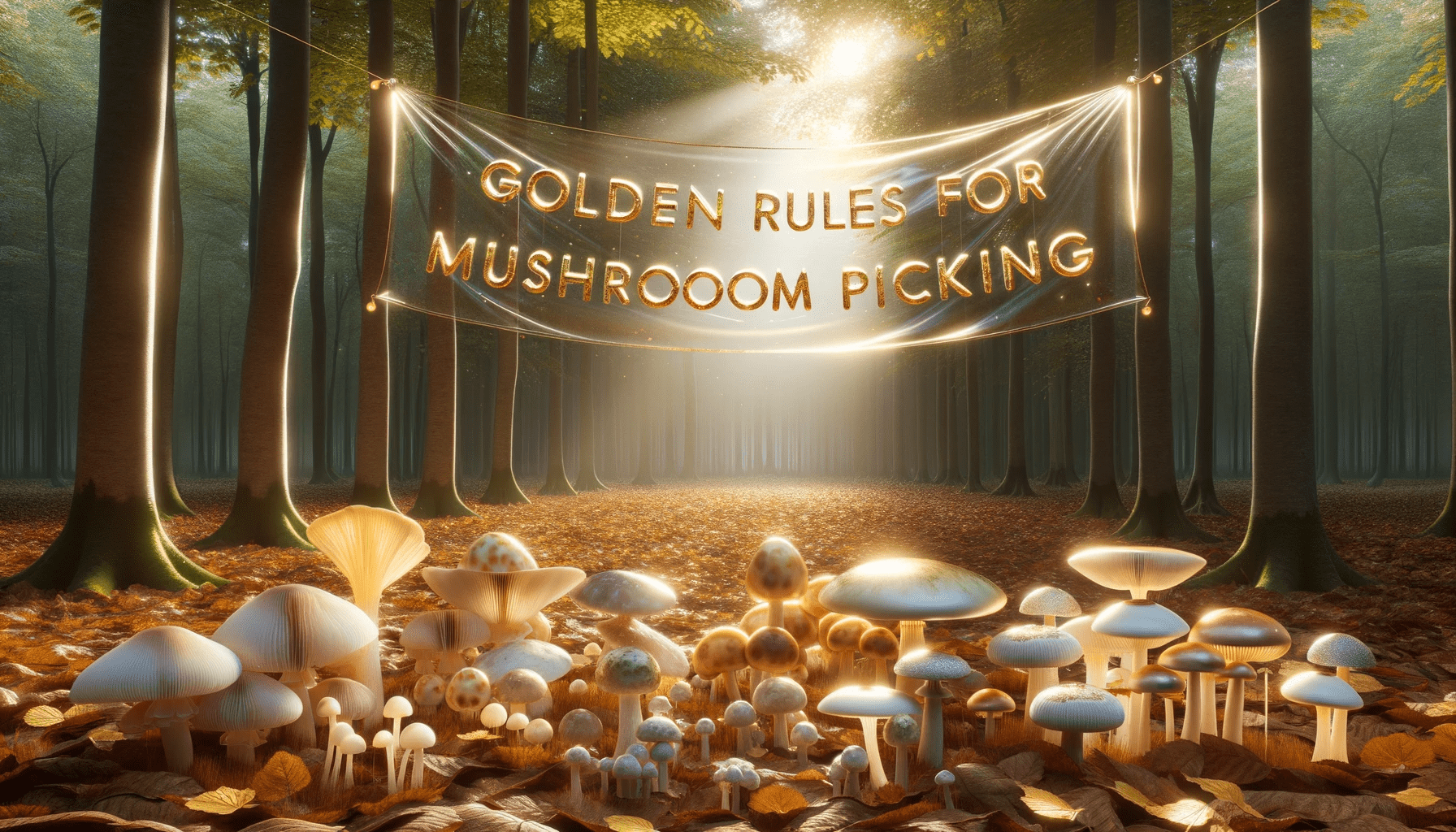 golden rules for mushroom picking